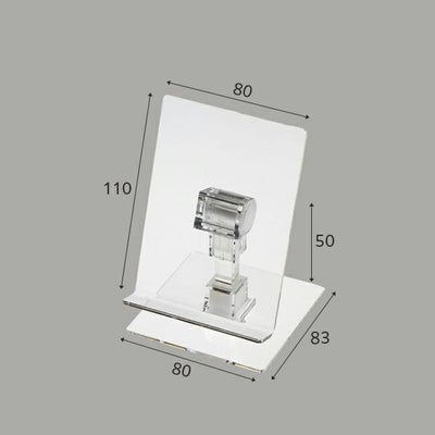 透明展示台モーションST-SS4のサイズ表記画像