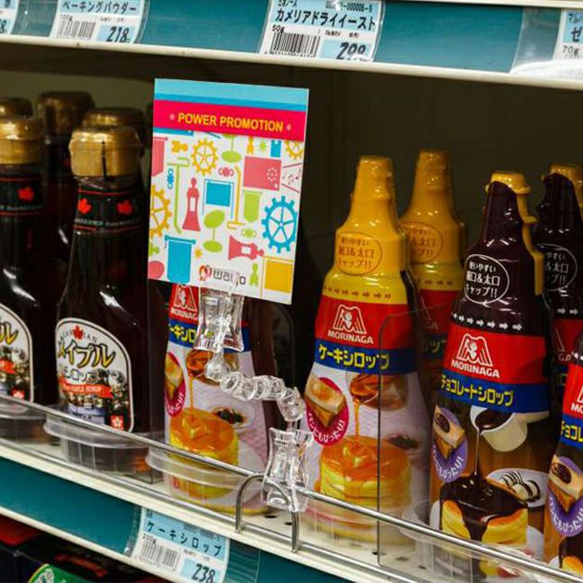 透明長めクリップクルットＥのサイズ表記画像