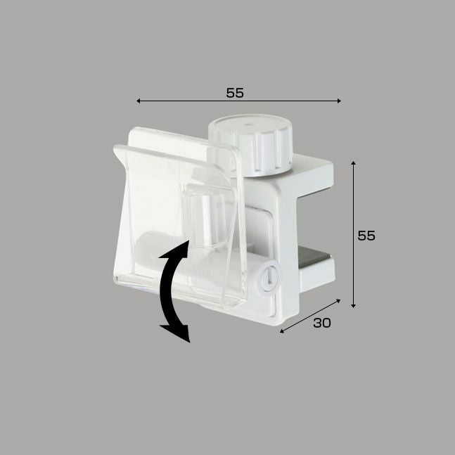 パネル用ボードスタンドクランプタイプ（Ｓ）のサイズ表記画像