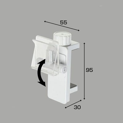 パネル用ボードスタンドクランプタイプ（Ｌ）のサイズ表記画像