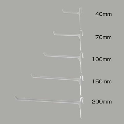 ワイヤーフックスタンダードタイプ４ＬＨのサイズ表記画像