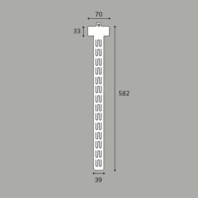 陳列スペース拡大 パッケージハンガー 14段7214 【10本入】｜店舗用品
