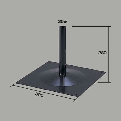 パイプ用スタンドスチールスタンドＡ型（組立式）のサイズ表記画像