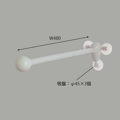 吸盤式大型フラッグパーツマウスＡ2縦用のサイズ表記、部位説明画像