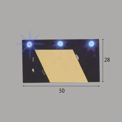 小型電池式LED「LINE/青」のサイズ表記画像