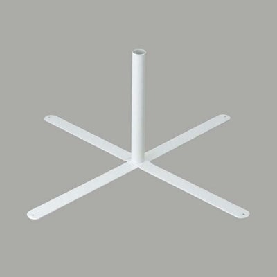 のぼり用スチール製スタンドクロススタンド（白）の商品画像