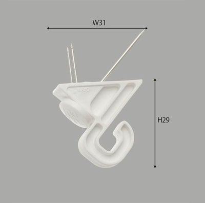 天吊り用フックフックマスターお徳用のサイズ表記画像
