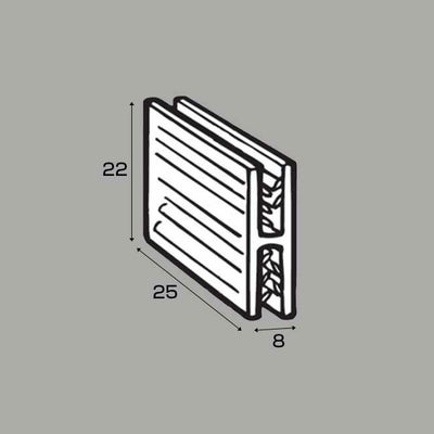 カード・パネル連結用ＳＧＨクリップ１～３ｍｍ用のサイズ表記画像