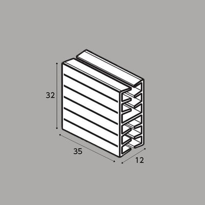 パネルボード連結用SG Hクリップ 5～7mm用のサイズ表記画像
