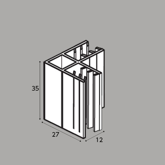 SG90クリップ 5～7mm用 パネルボード連結用のサイズ表記画像