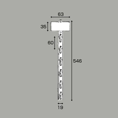 ダブルデューティストリップ５４６ｍｍのサイズ表記画像