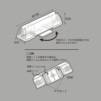マルチスタンドのサイズ表記や部位説明画像