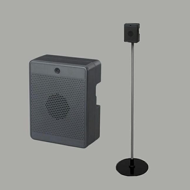 録音機能付き音声POP ボイスミックストーカー スタンド付｜店舗用品