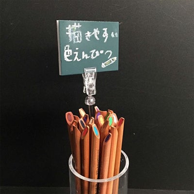 ＰＯＰ立てピック＆クリップのサイズ表記画像