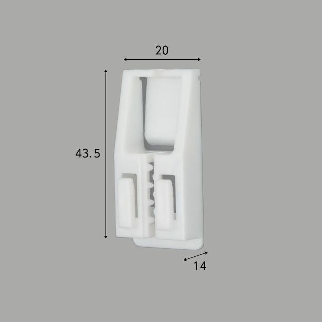 2WAYサインホルダー耐熱PLAのサイズ表記画像