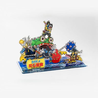 ロボダッチジオラマアクリルスタンド【忍者屋敷】の商品画像（左前）